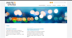 Desktop Screenshot of analysestrategi.no